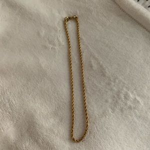 Twist Chain Gold Plated 16 inch Necklace 3mm 💛